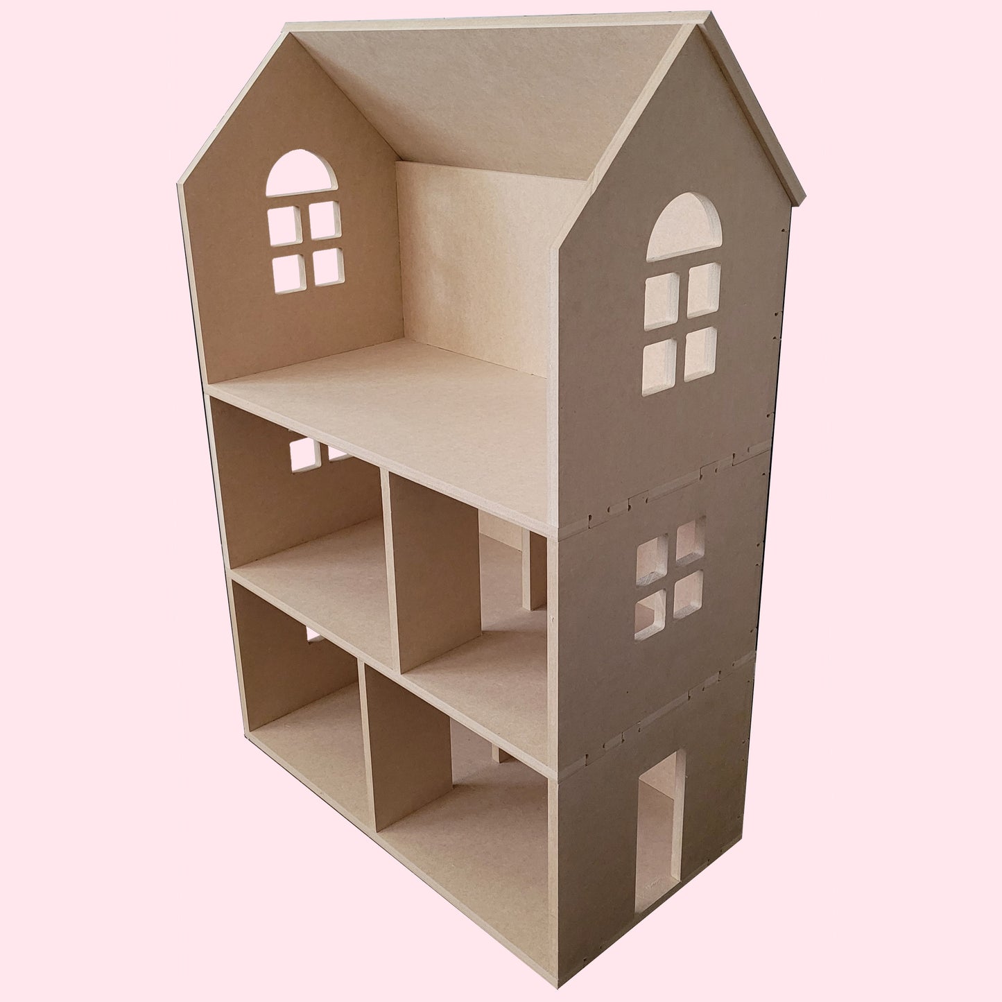 3 Story "Morning Glory" One Inch Scale (1:12) Modular and Customizable Dollhouse Kit