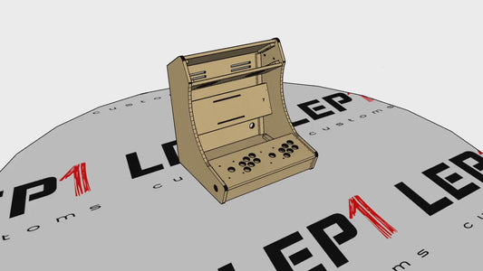 LVL19 1 or 2 Player Bartop Arcade Cabinet Kit for 15" to 19" Screens (HAPP Only)