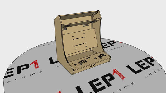 LVL27 2 Player Bartop Arcade Cabinet Kit for 23" to 27" screens(HAPP or SANWA)