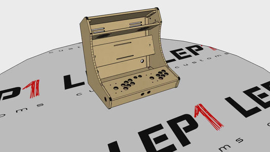 LVL23 2 Player Bartop Arcade Cabinet Kit for 19" to 23" Screens (HAPP , SANWA or BLANK)