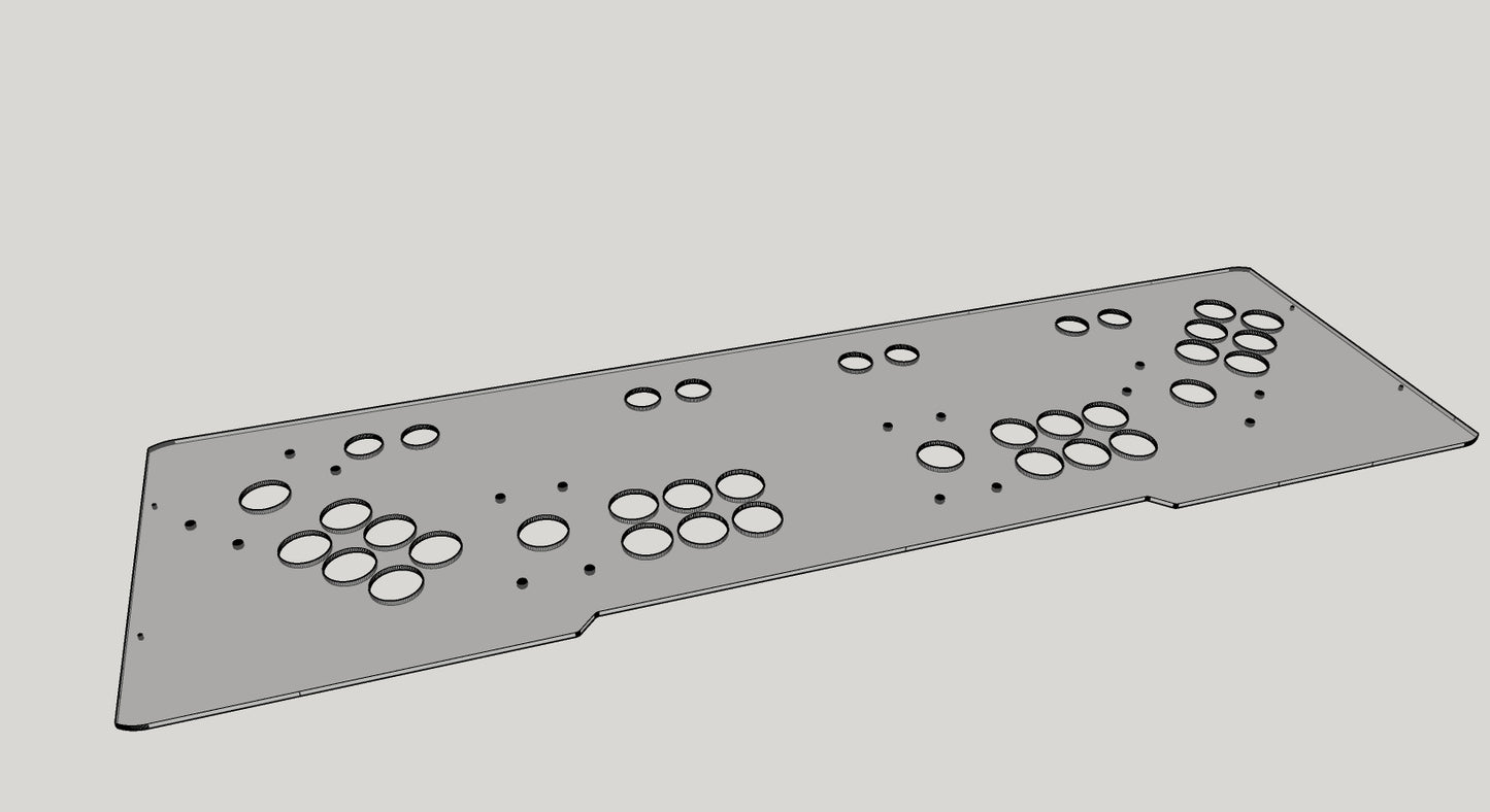 Acrylic Control Panel Cover for LVL32X4 Bartop