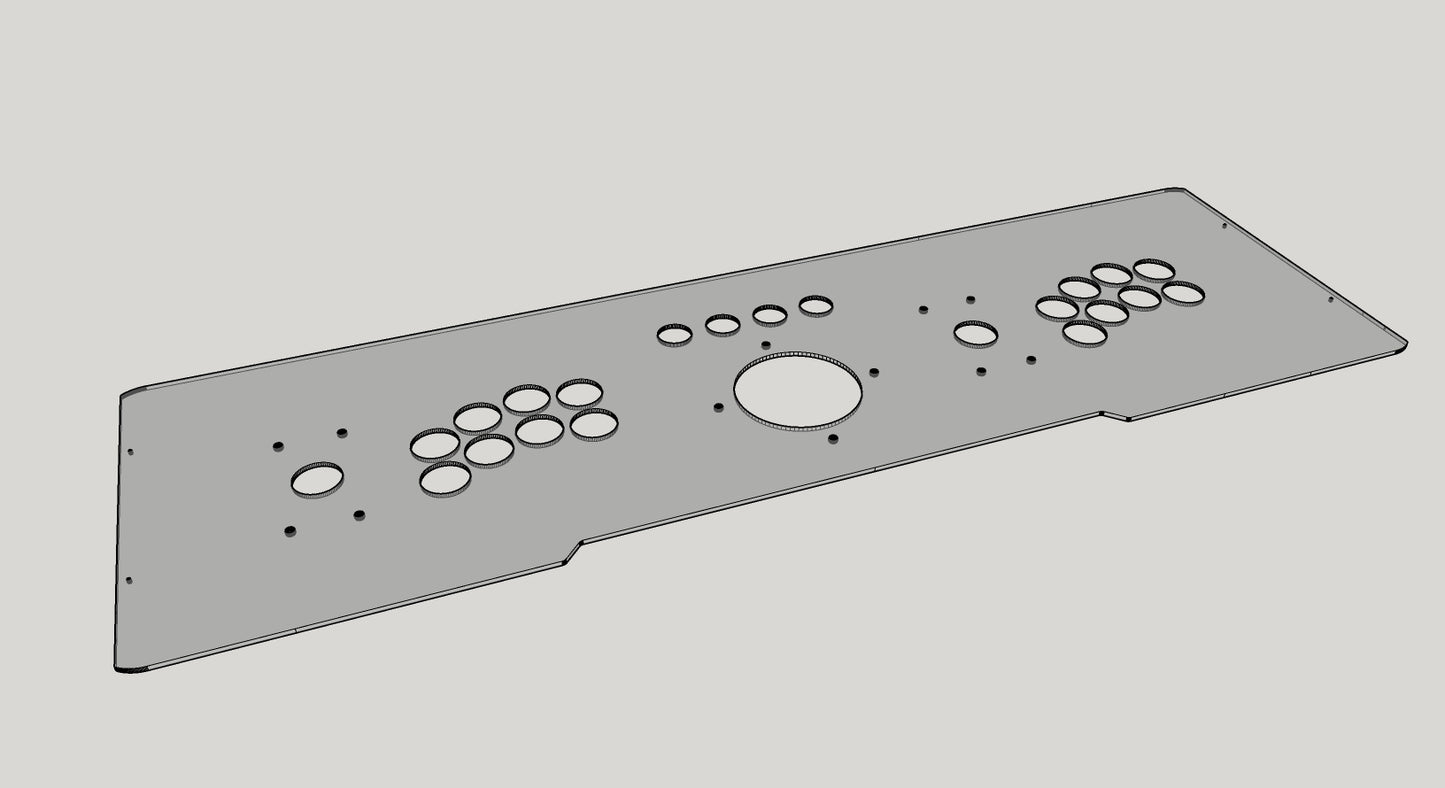 Acrylic Control Panel Cover for LVL32B2 Upright