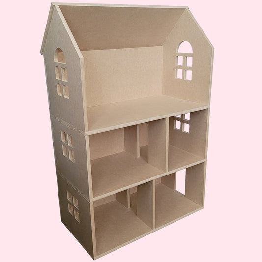 3 Story "Morning Glory" One Inch Scale (1:12) Modular and Customizable Dollhouse Kit