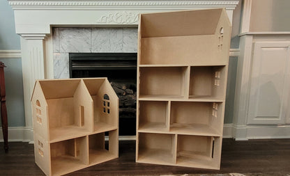 MIDDLE FLOOR for "Morning Glory" One Inch Scale (1:12) Modular, Customizable, and Stackable Dollhouse Kit