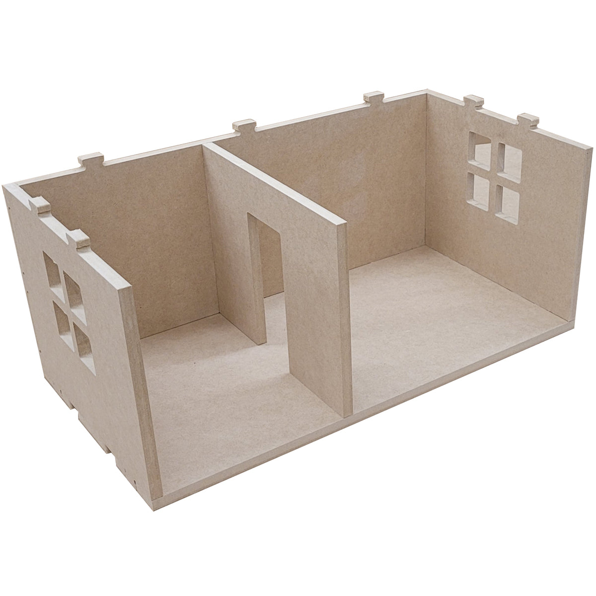 MIDDLE FLOOR for "Morning Glory" One Inch Scale (1:12) Modular, Customizable, and Stackable Dollhouse Kit