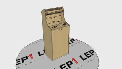 LVL23C 54" Tall 2 Player Cabaret Arcade Cabinet Kit (HAPP or SANWA)