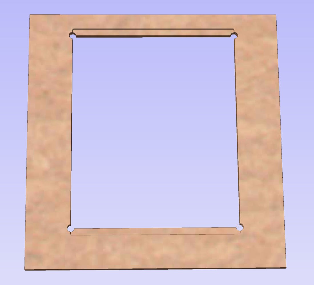 Horizontal to Vertical Monitor Bezel for 1UP Cabinets