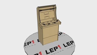 LVL32B4 4 Player Upright Arcade Cabinet Kit for up to a 32" screen